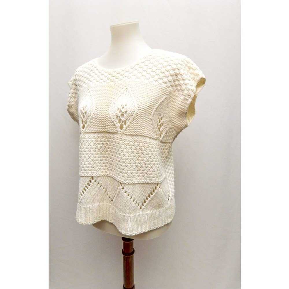 The Unbranded Brand Womens crochet blouse white L+ - image 2