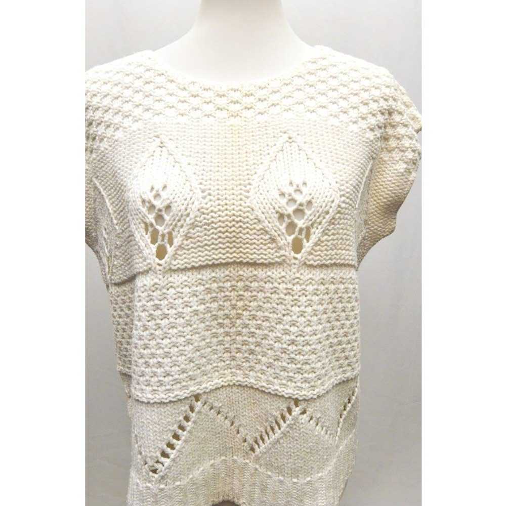 The Unbranded Brand Womens crochet blouse white L+ - image 4