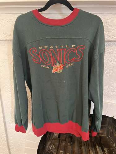 Lee Sport T Shirt Sz XL Seattle Supersonics 1994 Gray