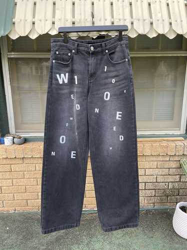WE11DONE WE11DONE Black Printed Jeans