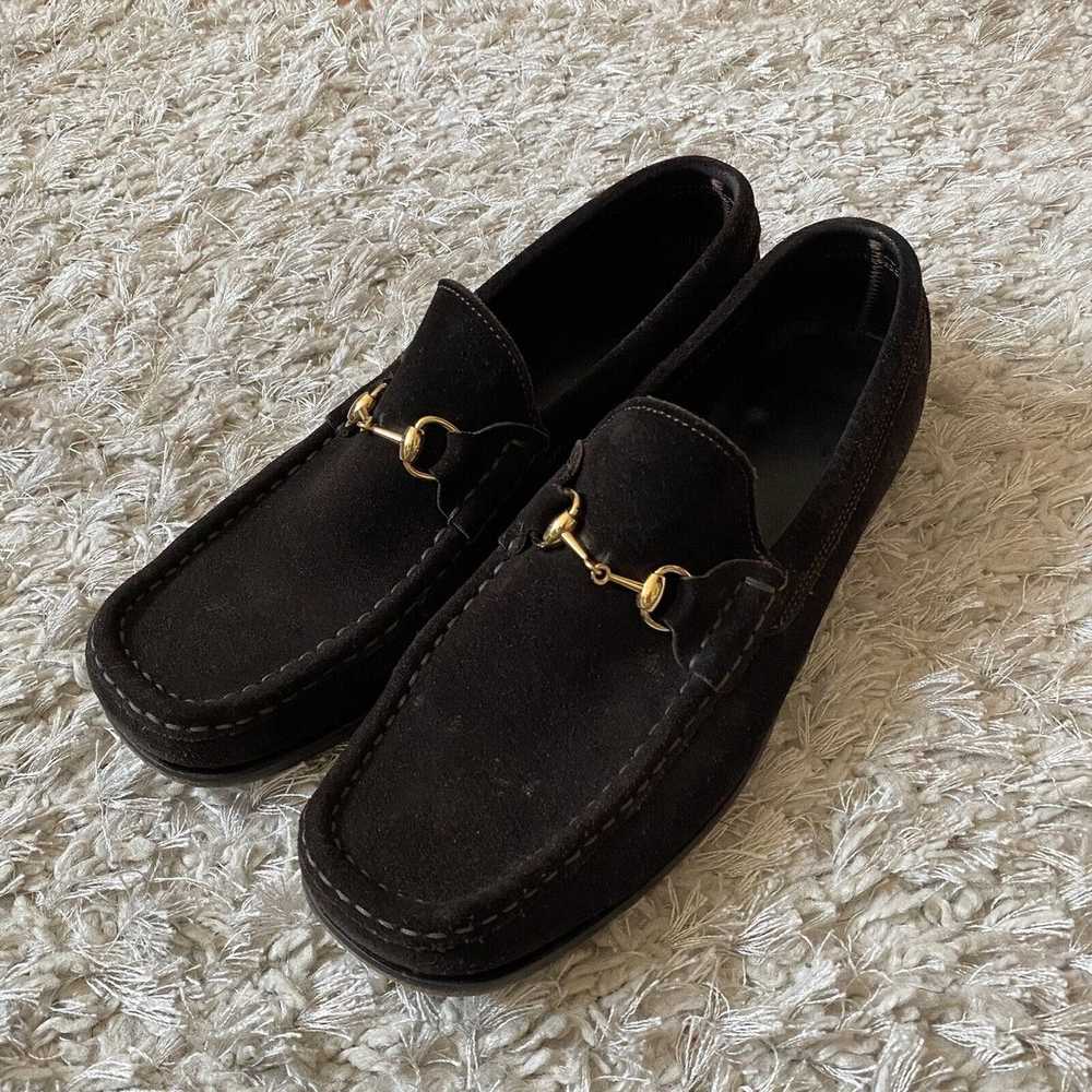 Gucci Suede Dress Loafers Horsebit Classic - image 6