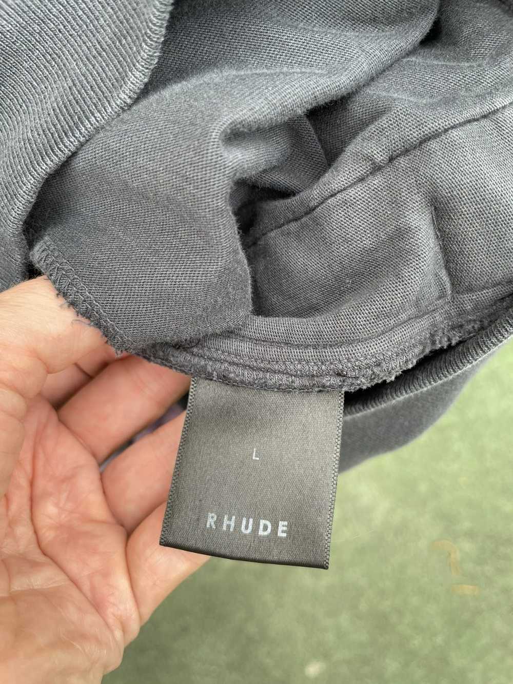 Rhude RHUDE Black Panel Crewneck Sweatshirt - image 6