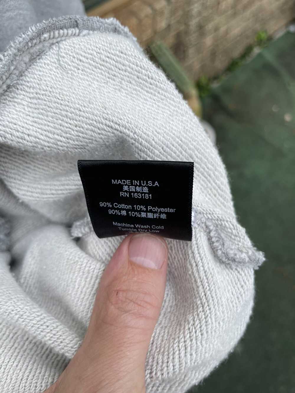 Rhude RHUDE Grey Quarter Zip Sweatshirt with pock… - image 12