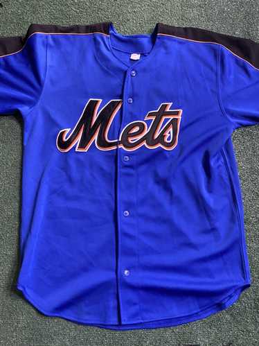 NEW YORK METS NAVY BLUE ORANGE JERSEY AMBRIZ SIZE L