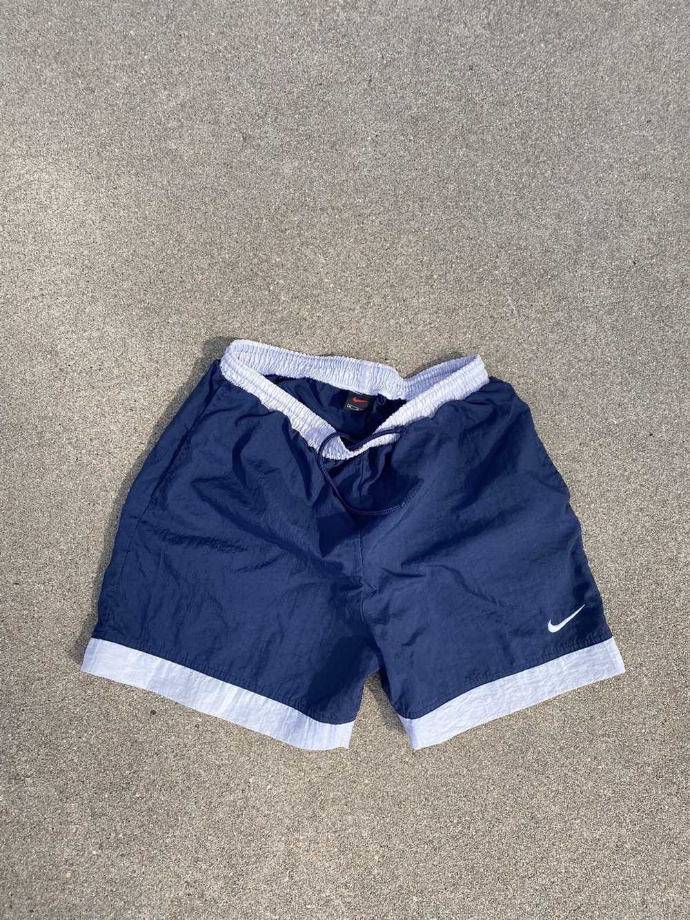 Nike Early 2000’s Navy Nike Nylon Shorts - image 1