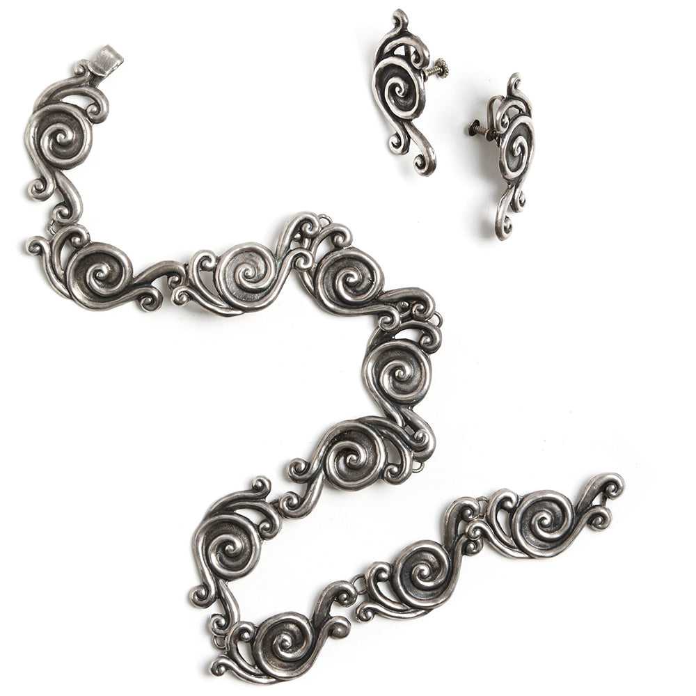 Mexican Spiral Necklace Set - image 3