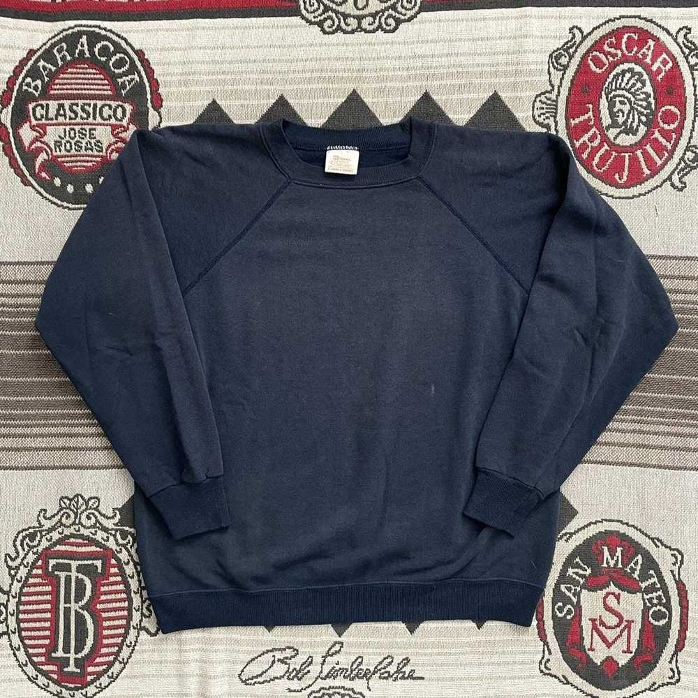Hanes × Vintage Vintage 80s Raglan Sweatshirt - image 1