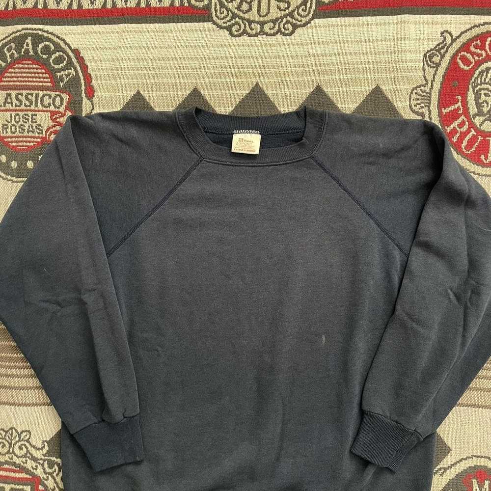 Hanes × Vintage Vintage 80s Raglan Sweatshirt - image 3