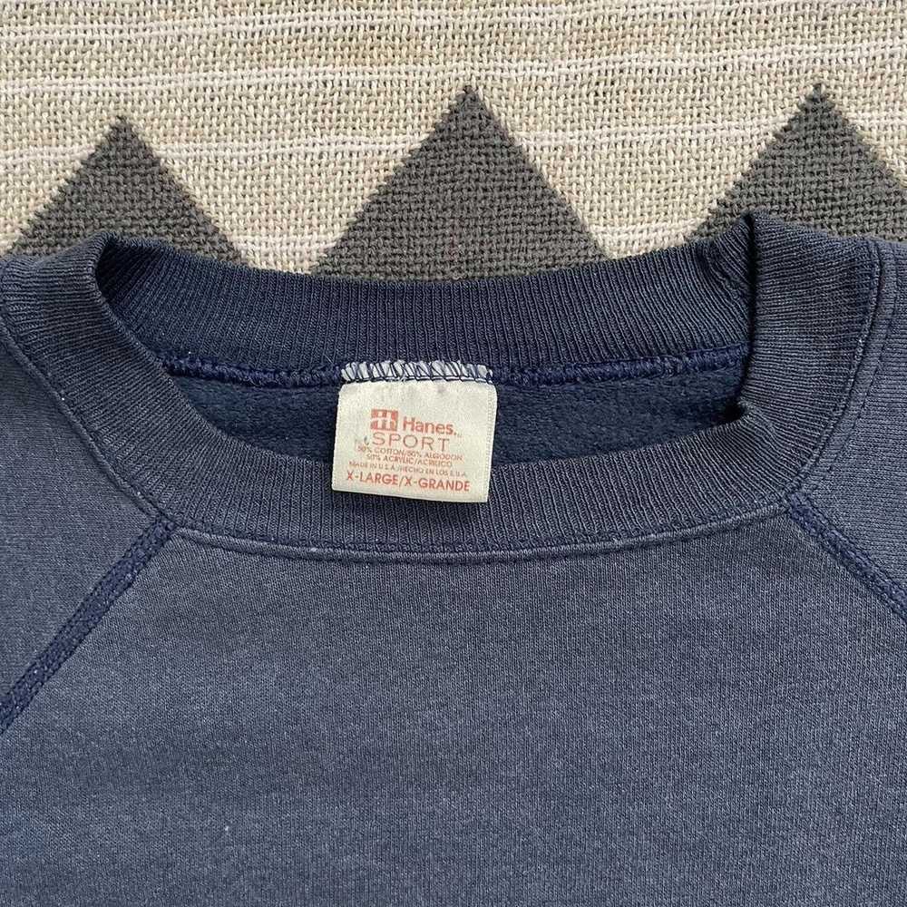Hanes × Vintage Vintage 80s Raglan Sweatshirt - image 4