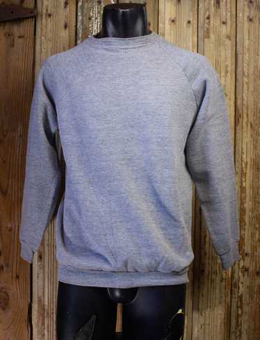 Vintage Vintage Grey Blank Crewneck Sweatshirt L