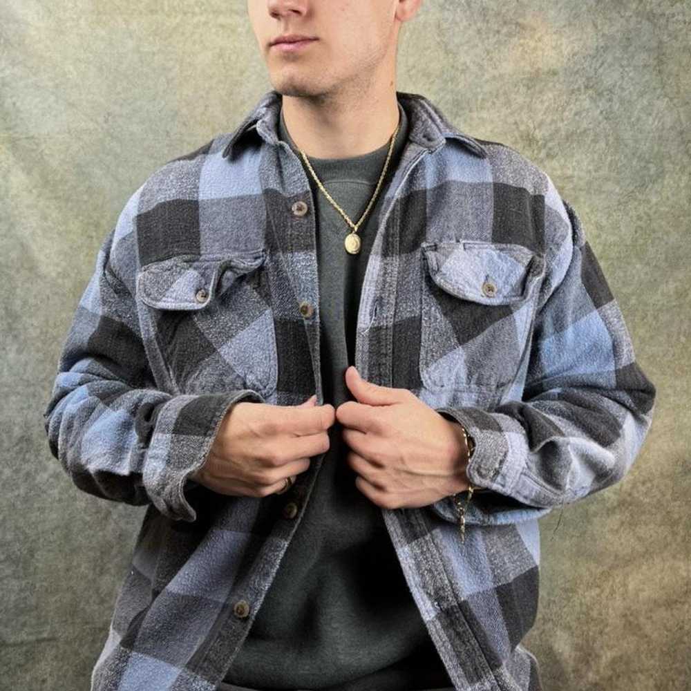 Flannel × Streetwear × Vintage Vintage 90s plaid … - image 1