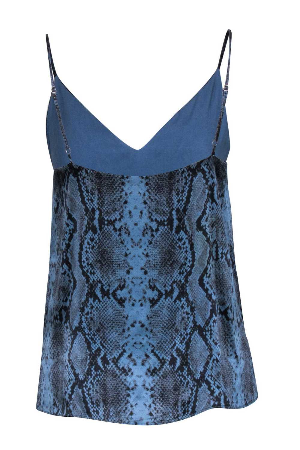 Cami - Blue & Black Snake Skin Print Tank Sz XS - image 3