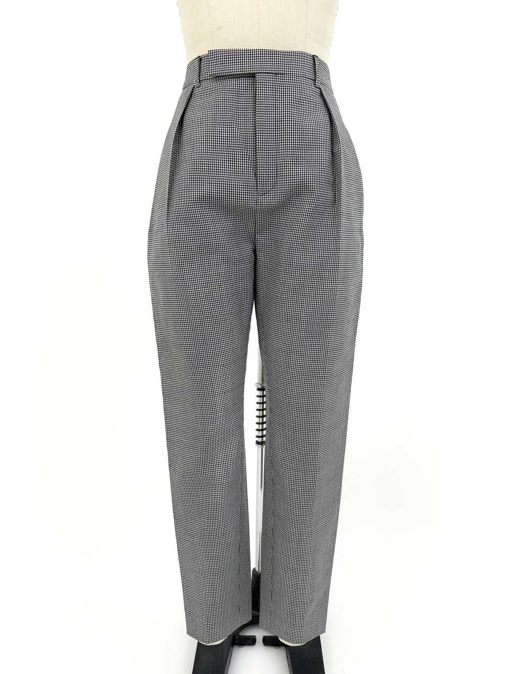 Celine Wool & Mohair Houndstooth Pantsuit* - image 6