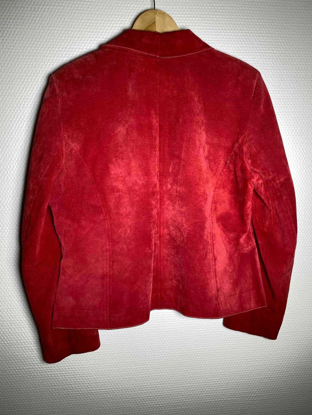 Suede jacket - Red suede jacket (100% pork rind),… - image 5