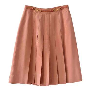 Celine skirt - Céline skirt in powder pink silk, p