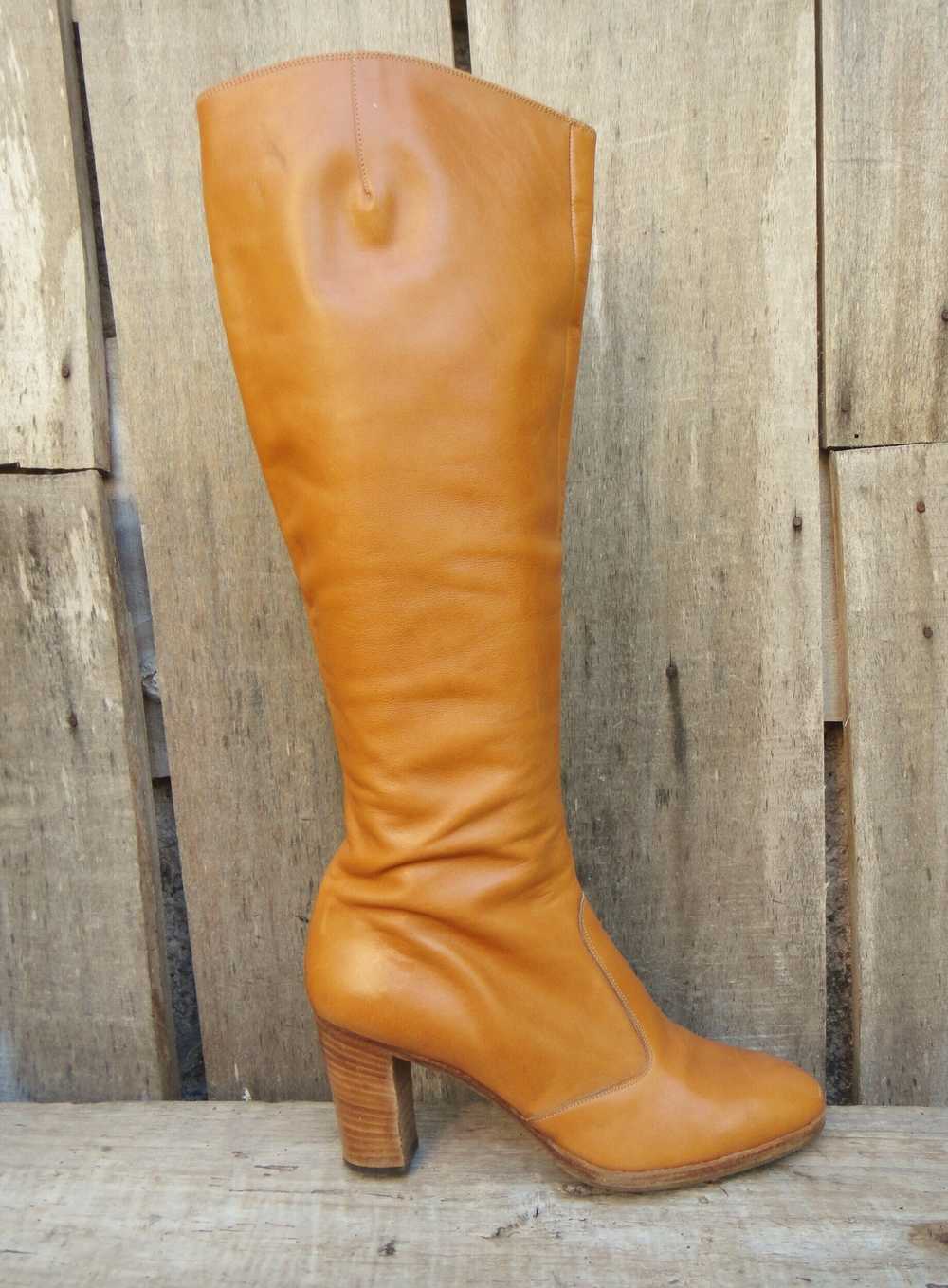 Leather boots - Simon Junior Boots Circa 1980 Imm… - image 3