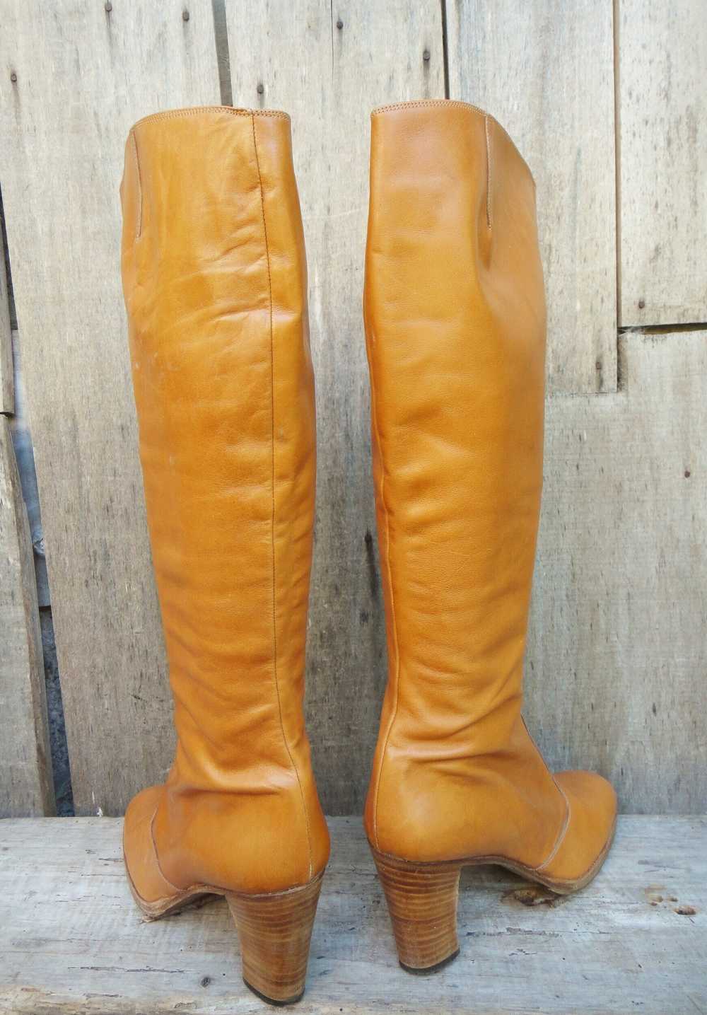 Leather boots - Simon Junior Boots Circa 1980 Imm… - image 5
