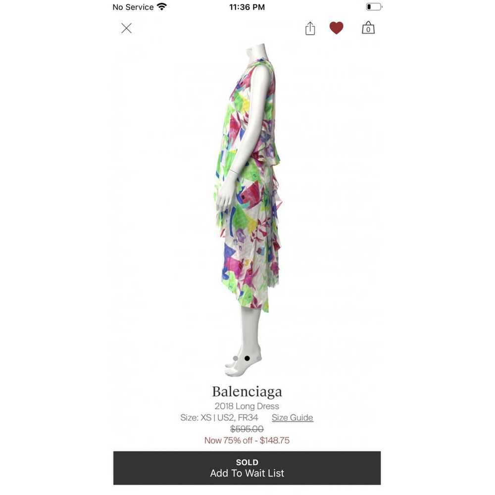 Balenciaga Silk maxi dress - image 2