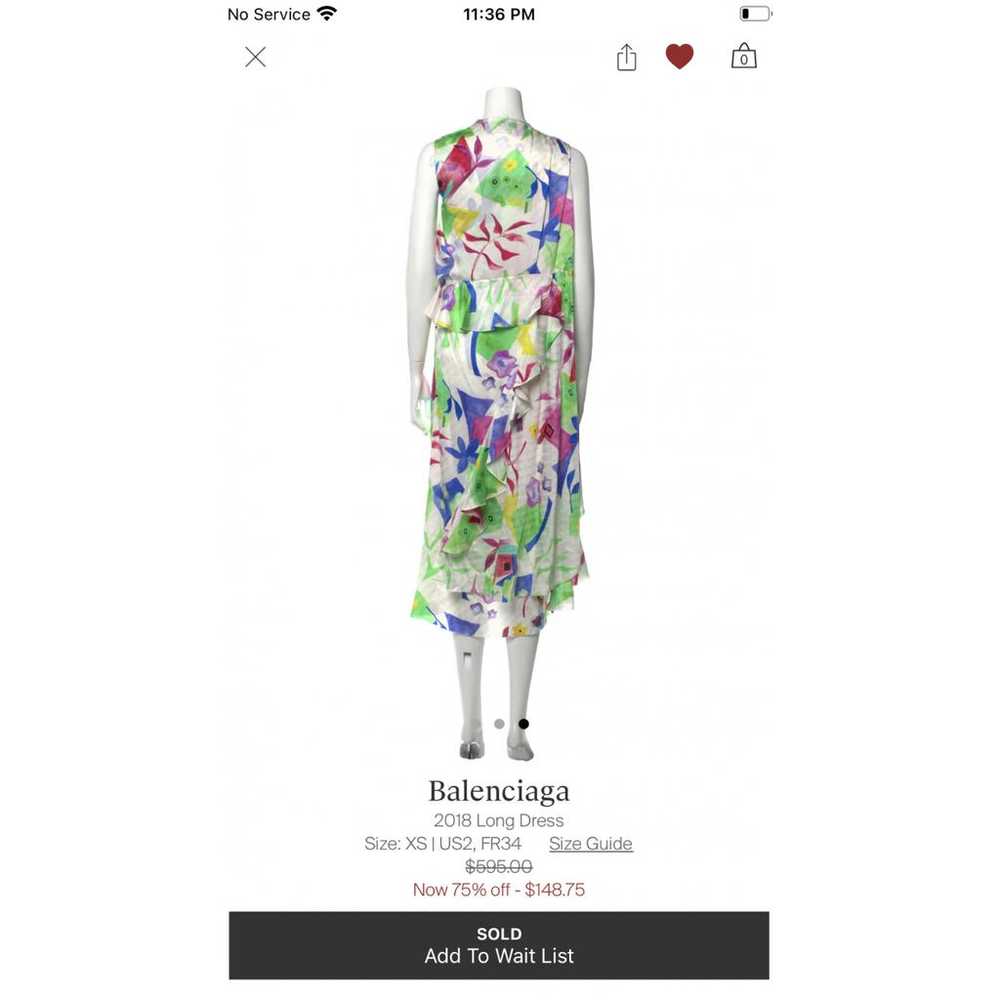 Balenciaga Silk maxi dress - image 3