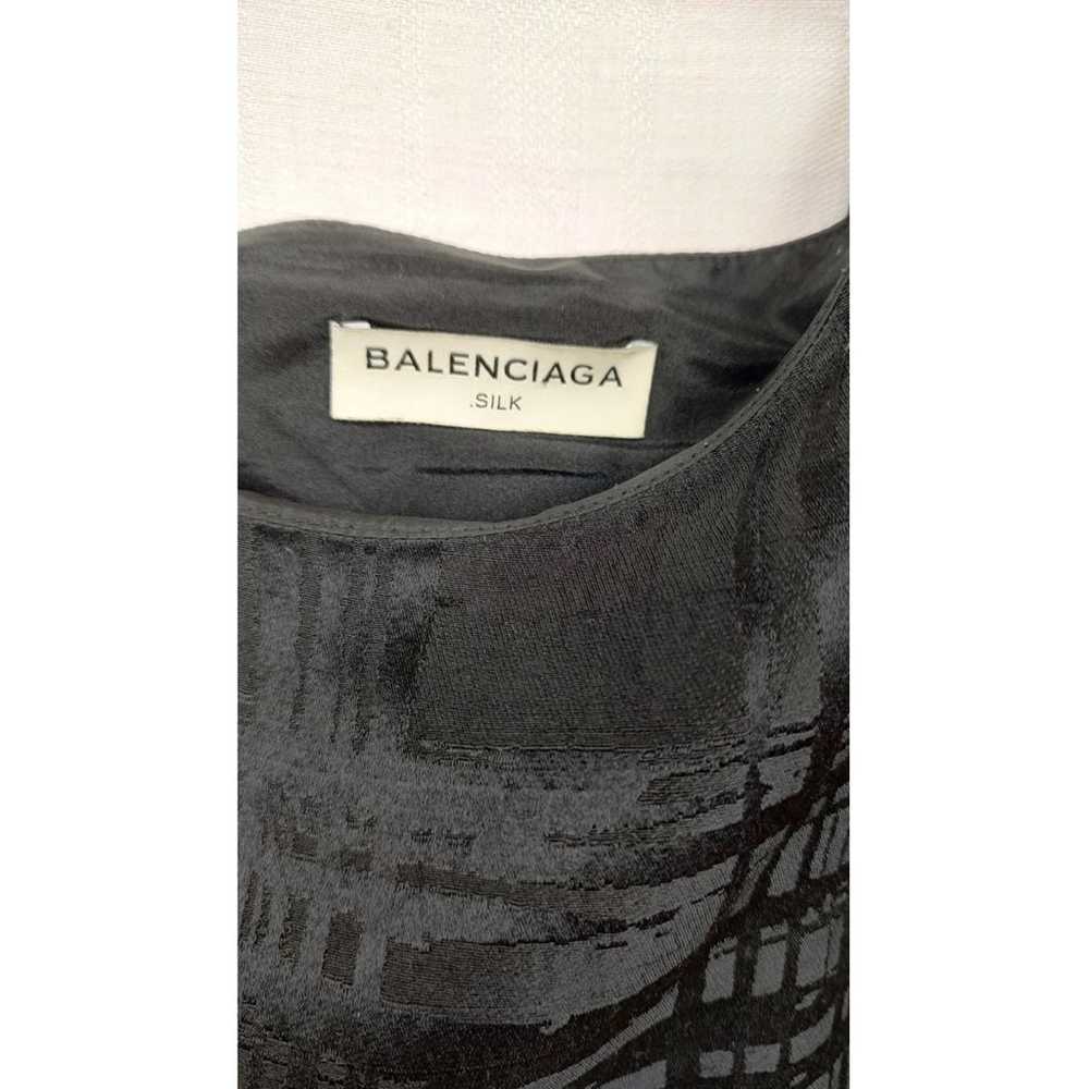 Balenciaga Silk mini dress - image 5