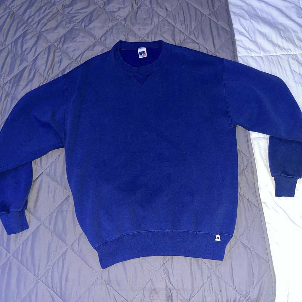Russell Athletic × Streetwear × Vintage 90’s Blue… - image 1