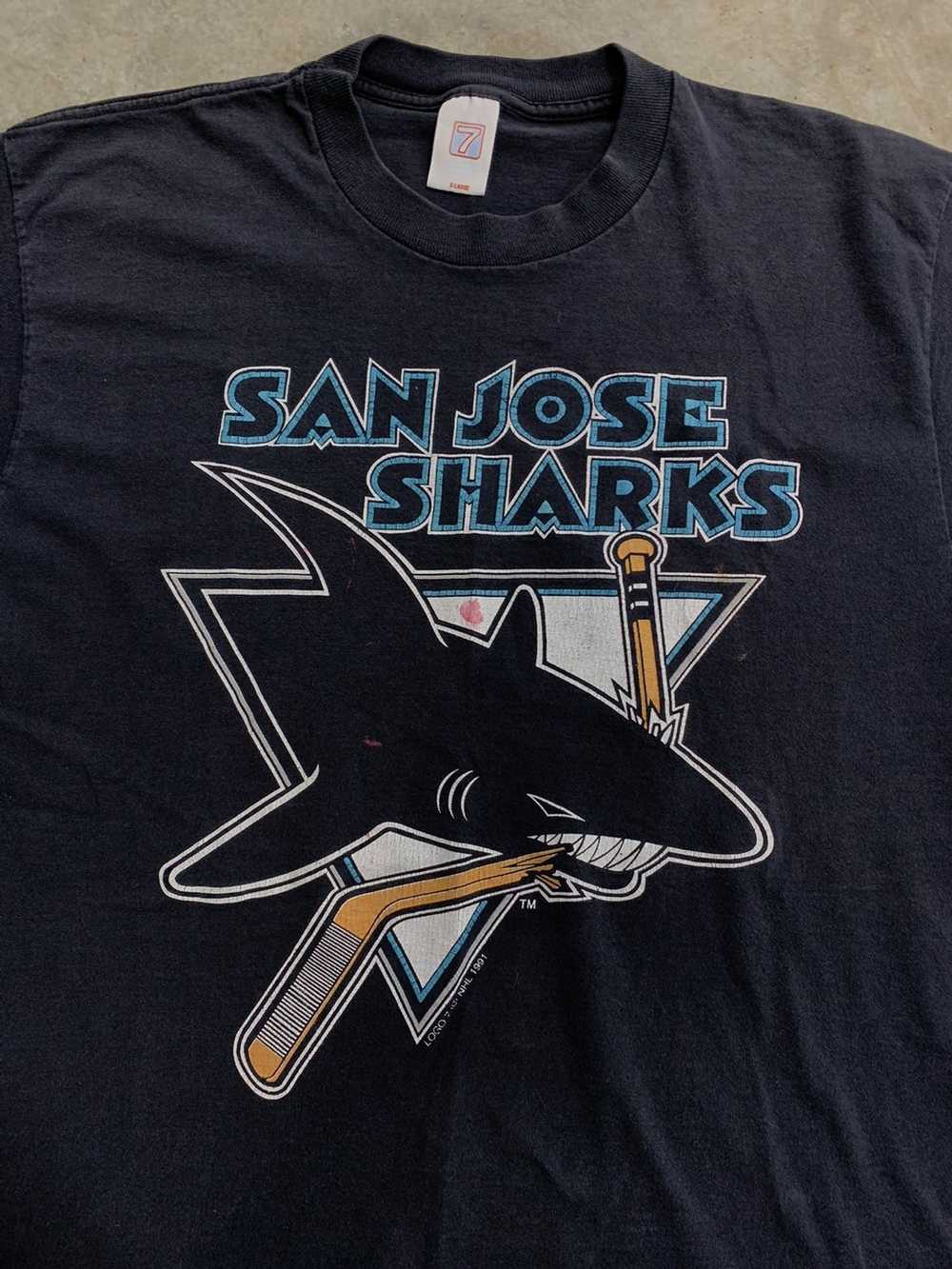 Logo 7 × NHL Vintage 1991 San Jose Sharks Logo 7 … - image 6