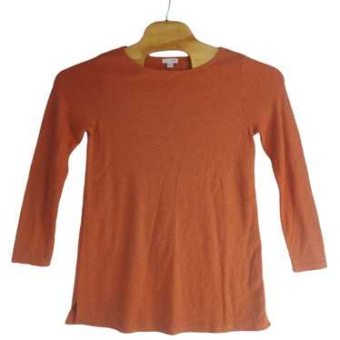 Other J Jill Womens Small Orange Long Sleeve Text… - image 1