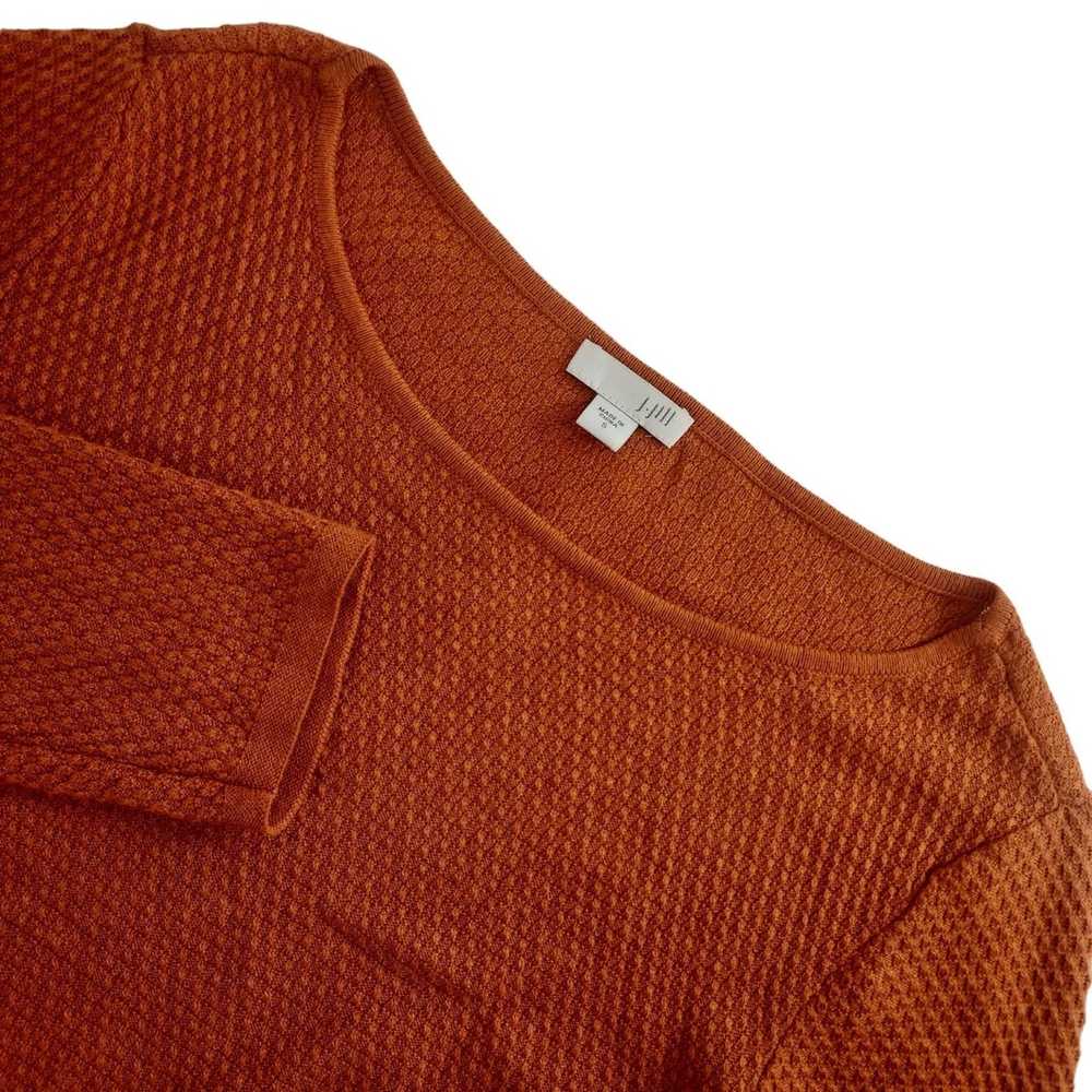 Other J Jill Womens Small Orange Long Sleeve Text… - image 2