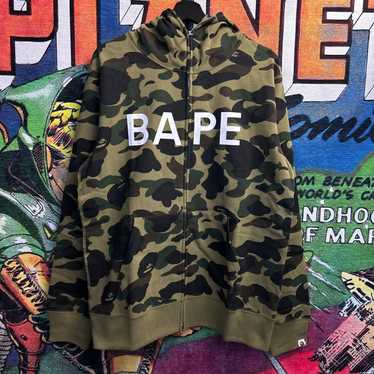 Buy Aape By A Bathing Ape men camouflage long sleeve hooded jacket  windbreaker jacket black and dark grey combo Online