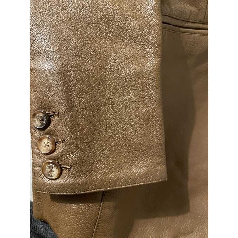Hermès Leather jacket - image 10