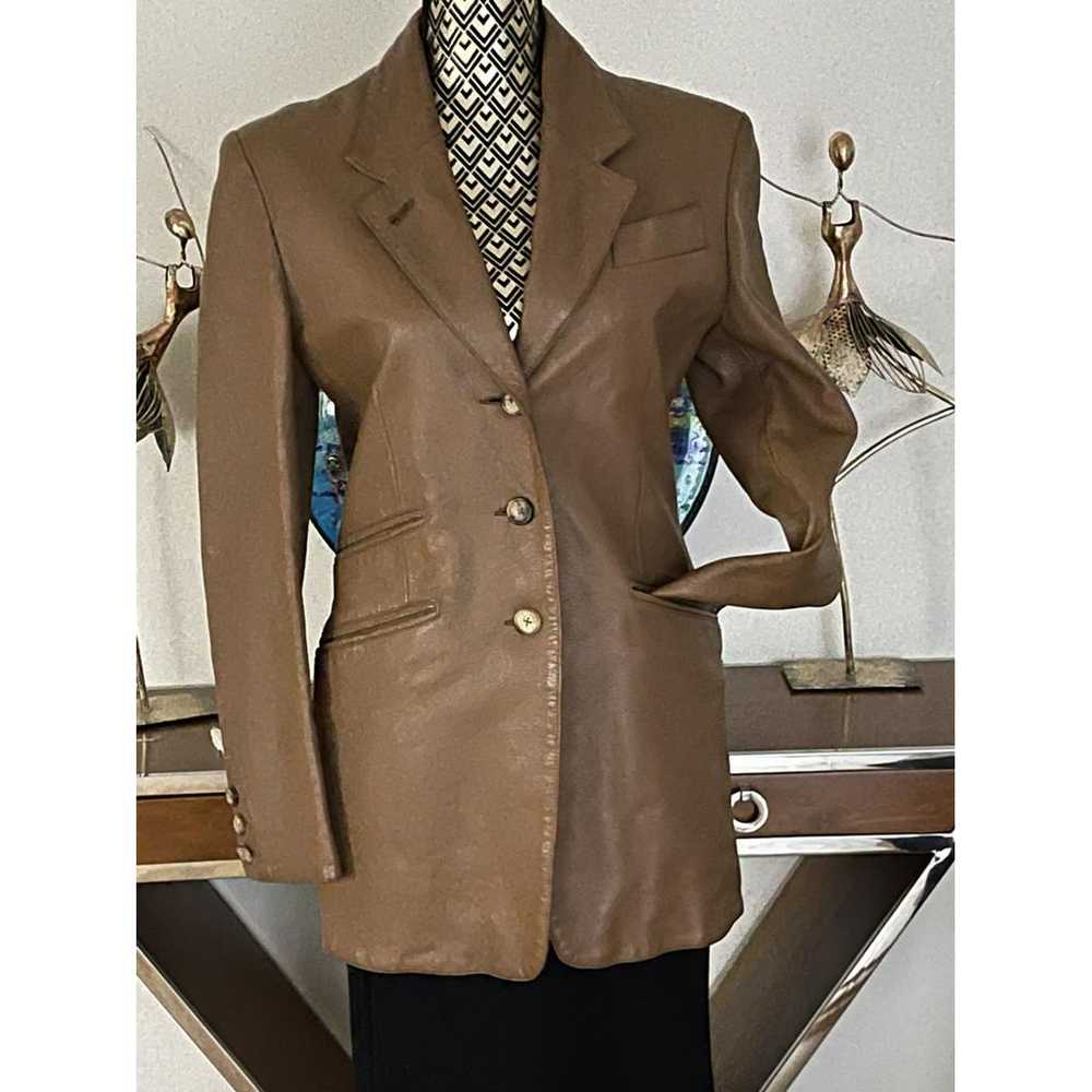 Hermès Leather jacket - image 4