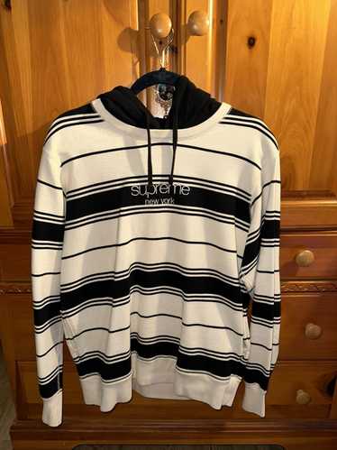 Supreme Supreme New York Striped Pull Over Hoodie 