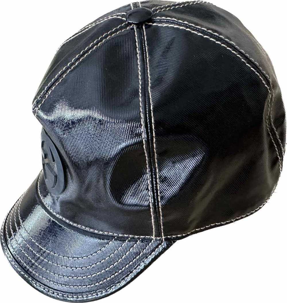 Gucci ✨Gucci✨women’s black patent leather hat/ ba… - image 1