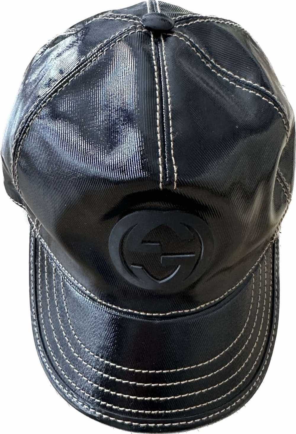 Gucci ✨Gucci✨women’s black patent leather hat/ ba… - image 2