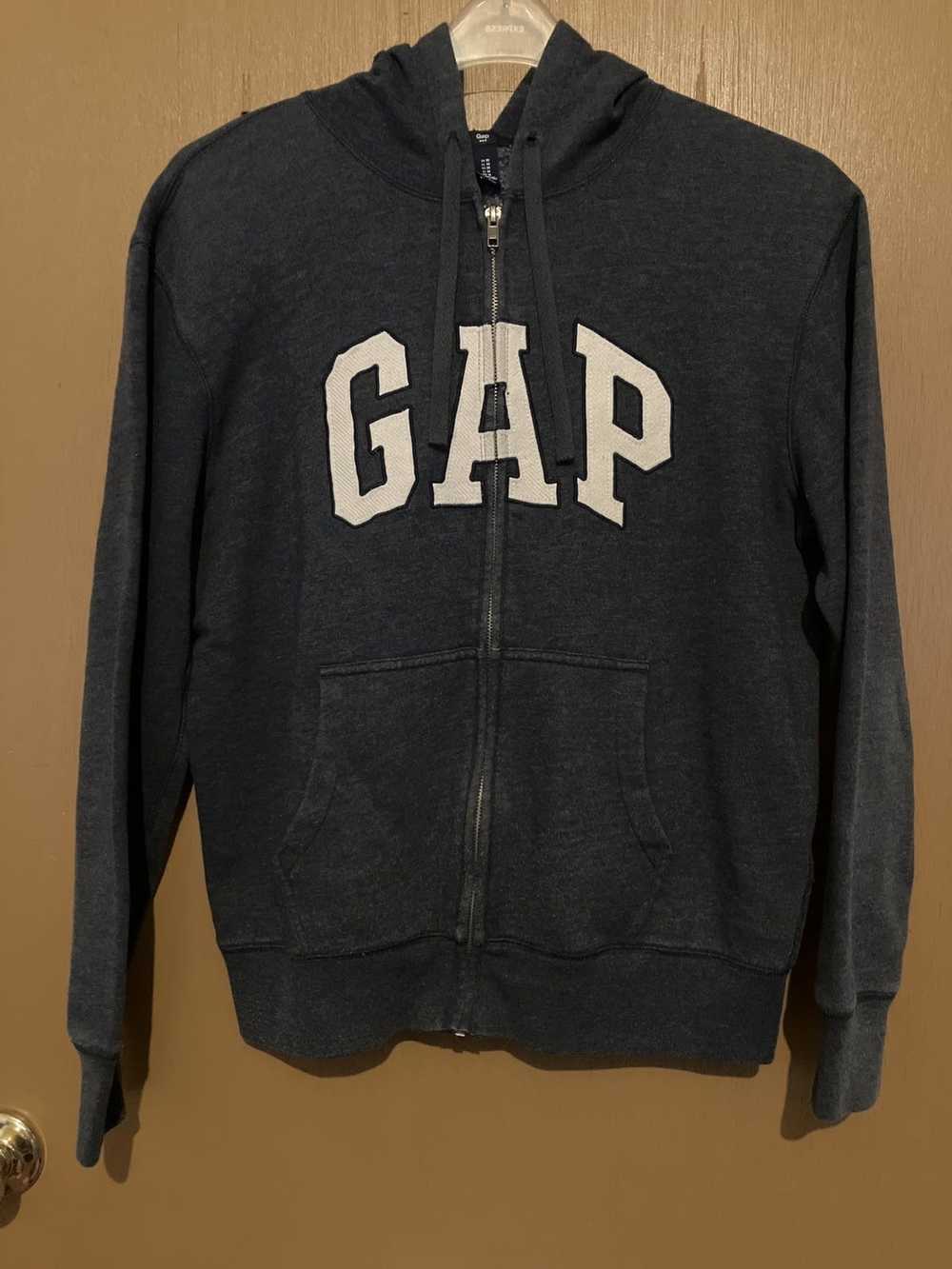 Gap Vintage Zip-Up Lock Stitch Embroidered Logo - image 1