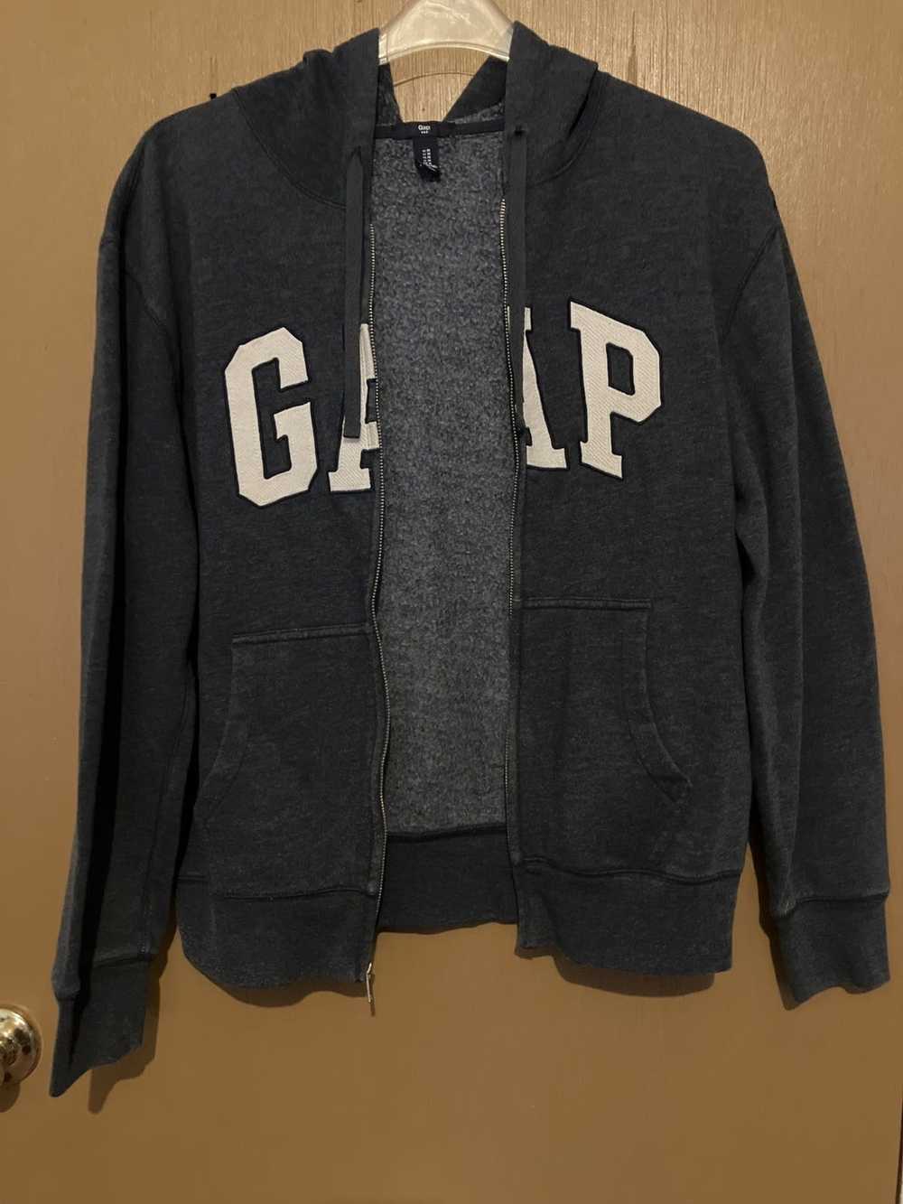 Gap Vintage Zip-Up Lock Stitch Embroidered Logo - image 2