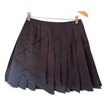 【送料&関税込】Miu Miu Black Stretch Silk Skirt Miu Miu Women Black Stretch Silk Skirt | ModeSens