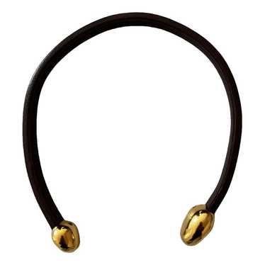 ネックレス・ペンダント BOTTEGA VENETA SS20 LEATHER NECKLACE Leather necklace Bottega Veneta Yellow in Leather - 40118962