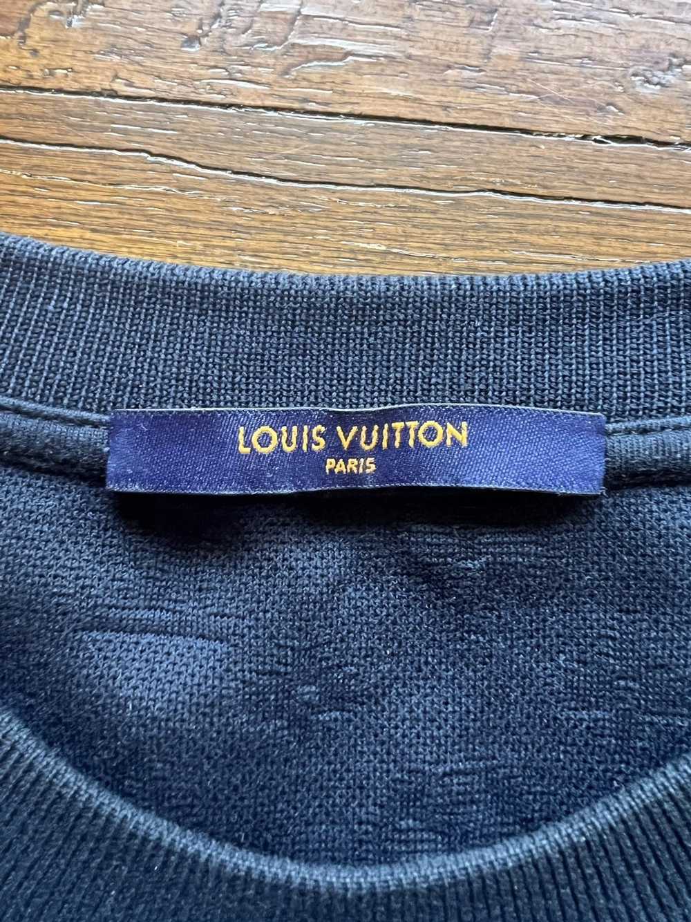 Louis Vuitton LV Signature Monogram 3D Cotton Micro-Loose Pocket for Men Navy 1A7Xrr