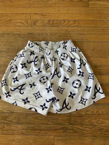 Bravest Studios LV Monogram Shorts Blue Camo – STVTEMENT