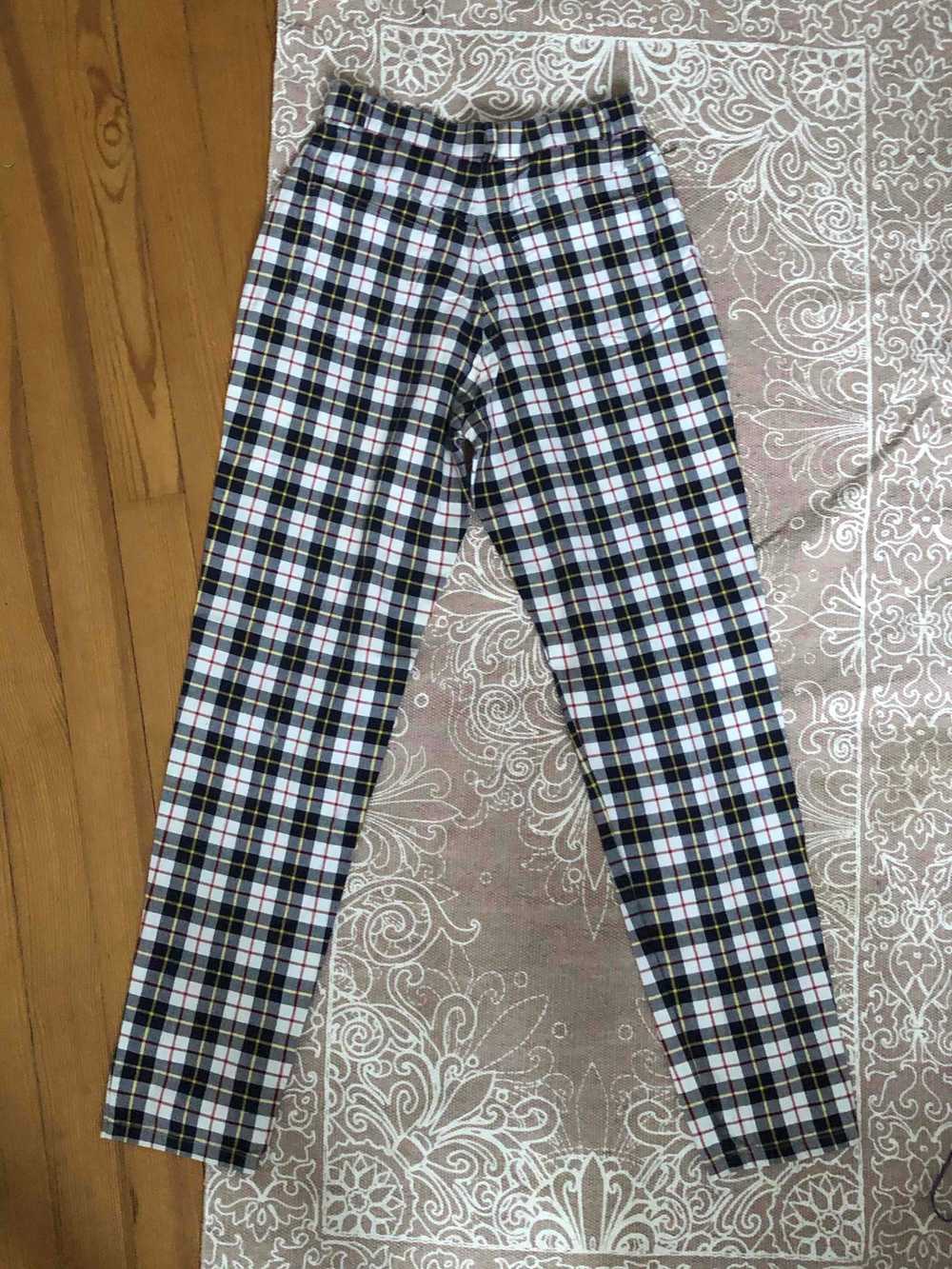 Pantalon tartan - Pantalon à carreaux marine, jau… - image 2