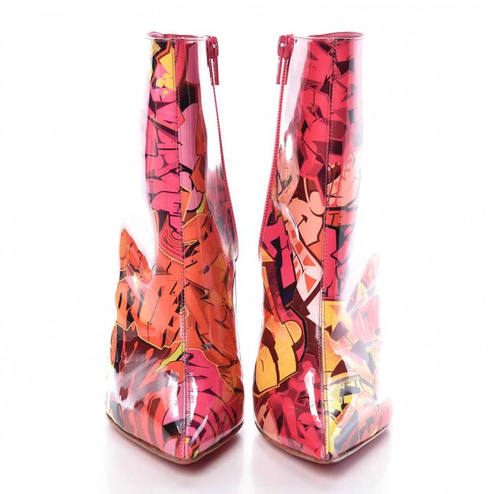 louboutin patent leather boots