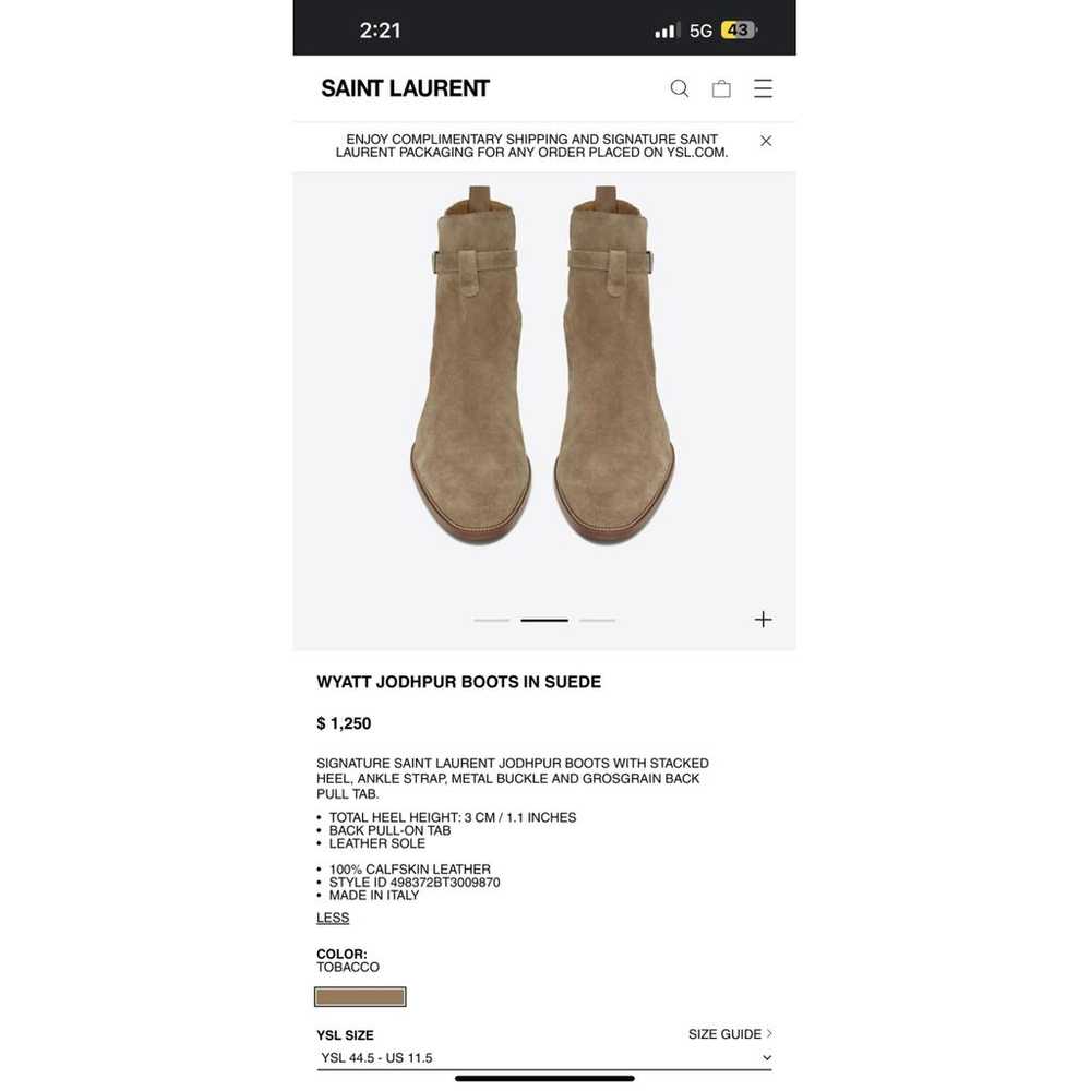 Saint Laurent Ankle boots - image 4