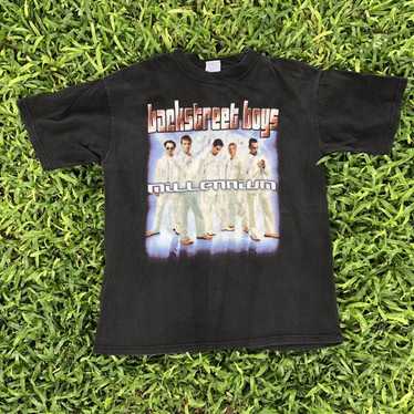 Vintage Backstreet Boys Concert T-Shirt 1998 M – Black Shag Vintage