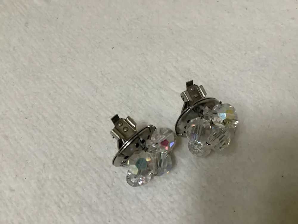 Aurora Borealis Clip Earrings 3/4” - image 3