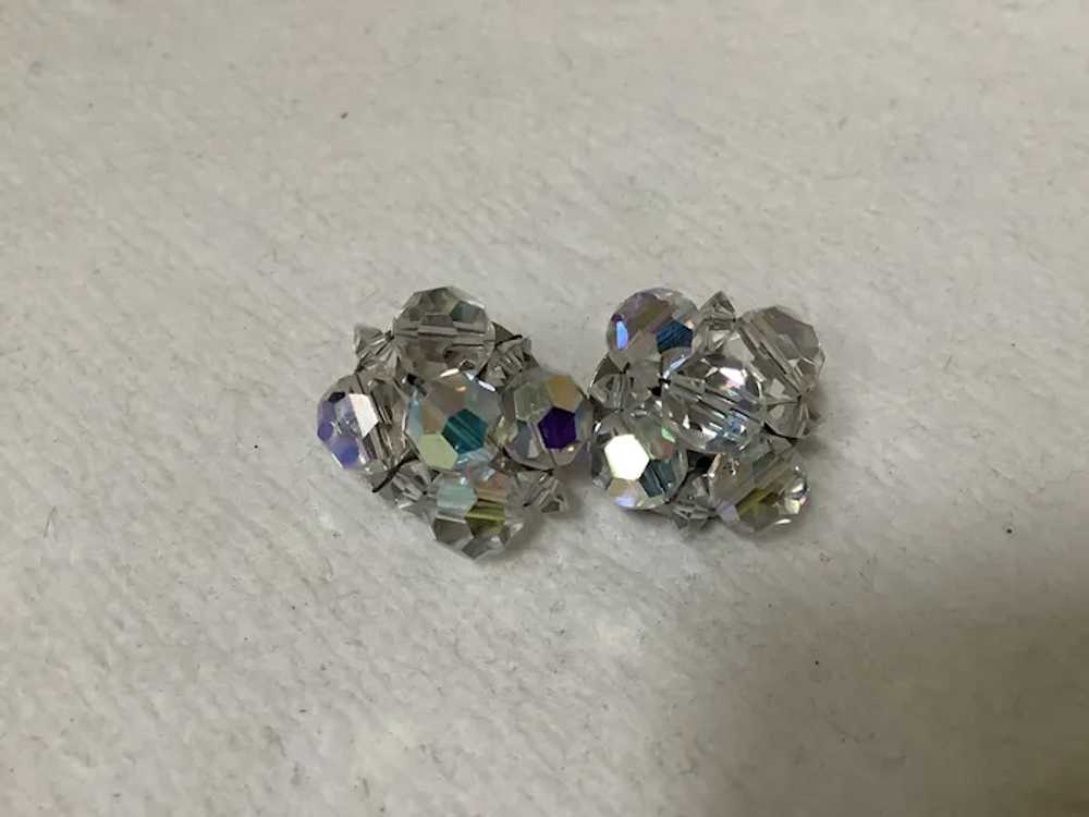 Aurora Borealis Clip Earrings 3/4” - image 6