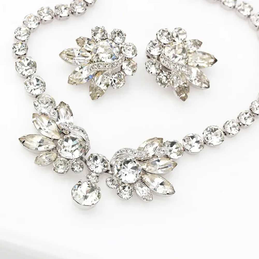 Vintage EISENBERG ICE Set Necklace, Earrings – Cl… - image 2