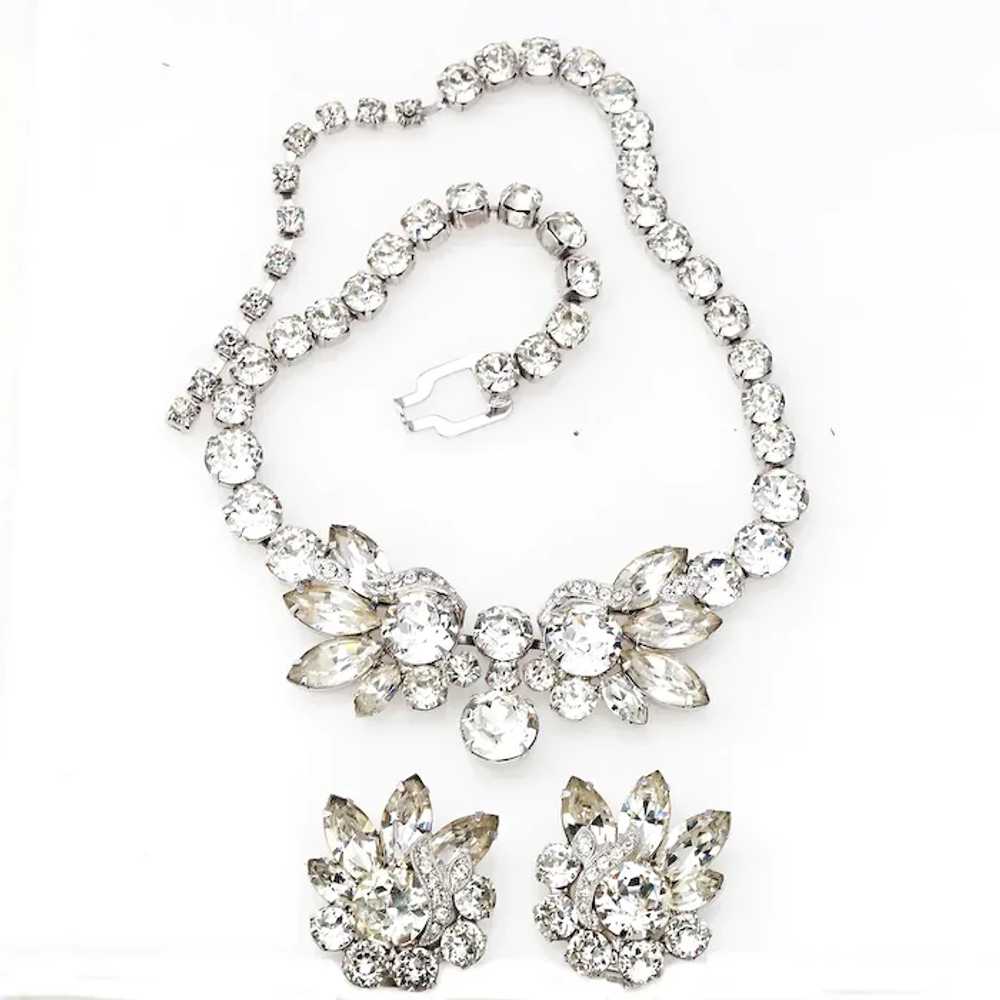 Vintage EISENBERG ICE Set Necklace, Earrings – Cl… - image 3