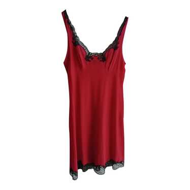 Embroidered burgundy babydoll - Very pretty two-t… - image 1