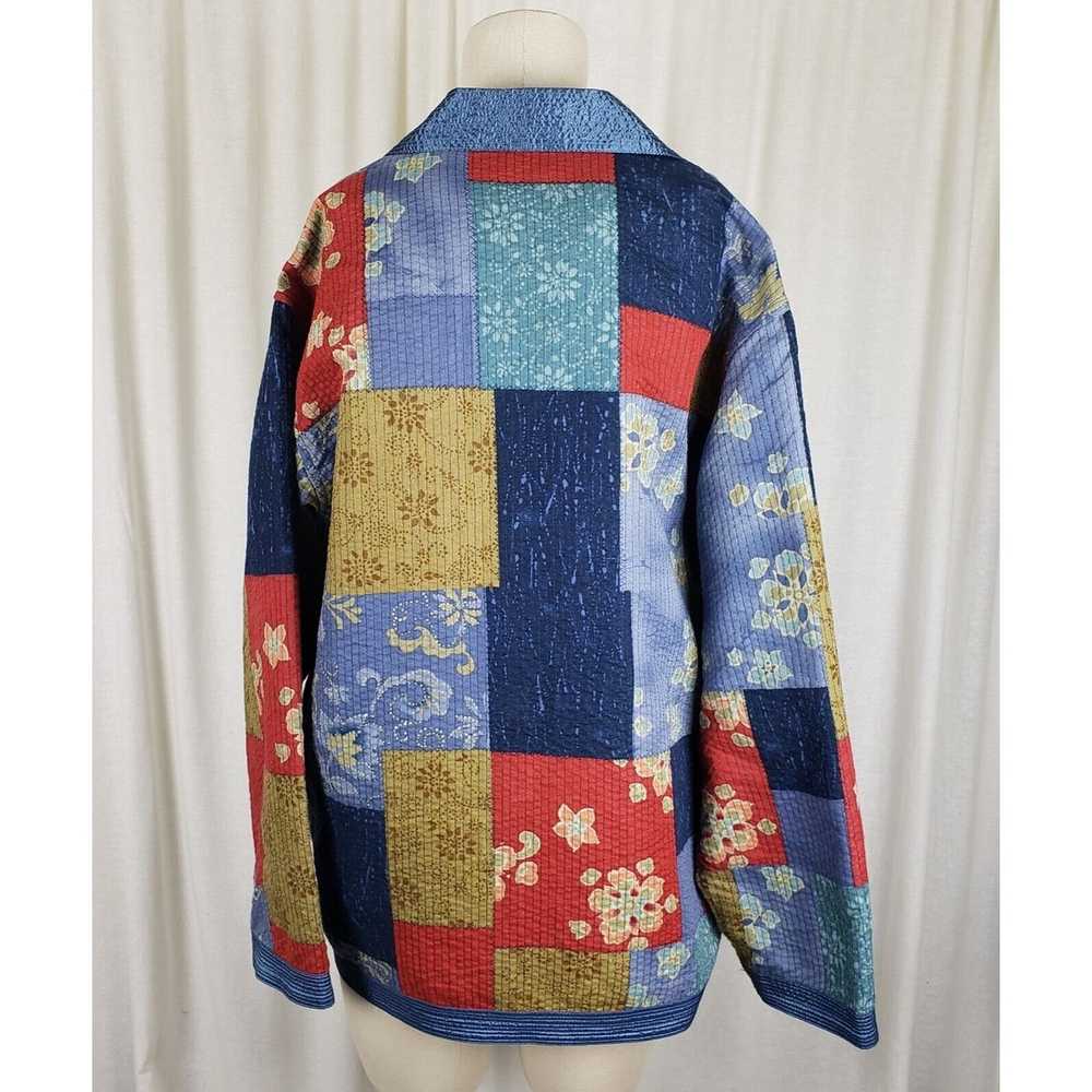 Vintage Alfred Dunner Patchwork Quilted Button Up… - image 4